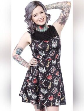 Sourpuss Friday The 13th Dress, VGUC, Size M